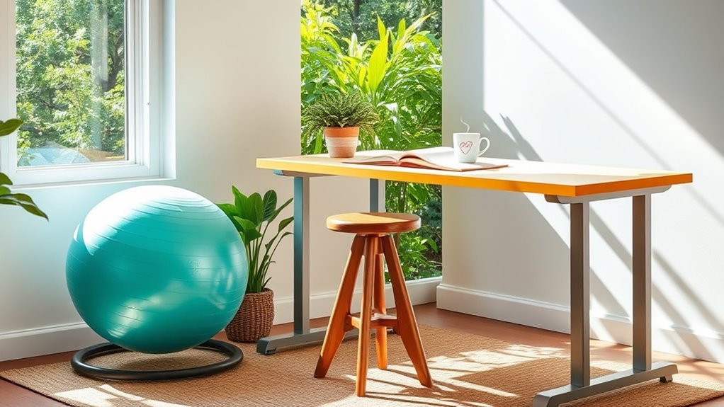 ergonomic seating options available