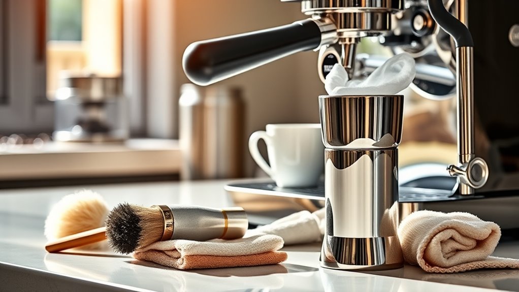 espresso machine deep cleaning