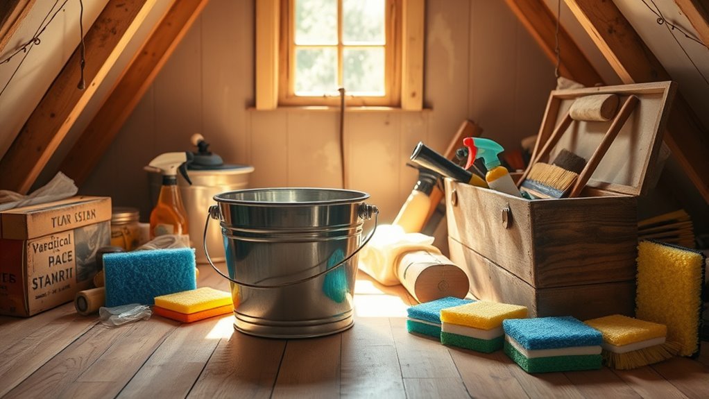 essential attic cleaning supplies