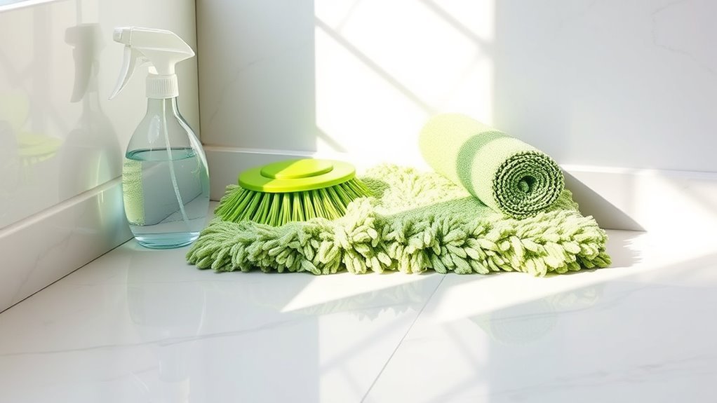 essential bathroom cleaning supplies