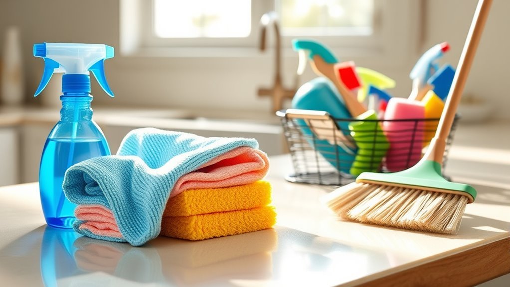 essential cleaning supply preparation