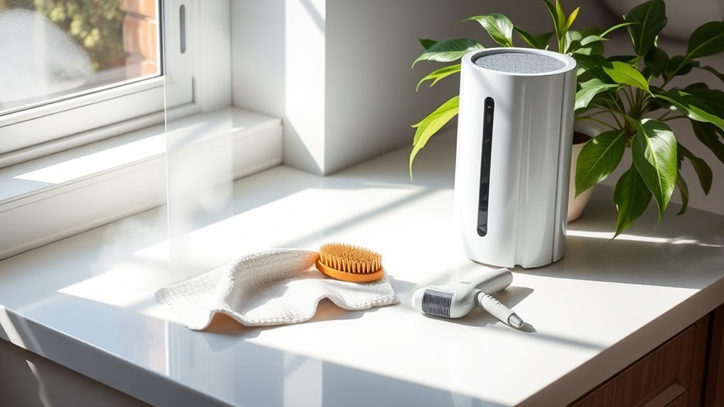essential cleaning tools ready