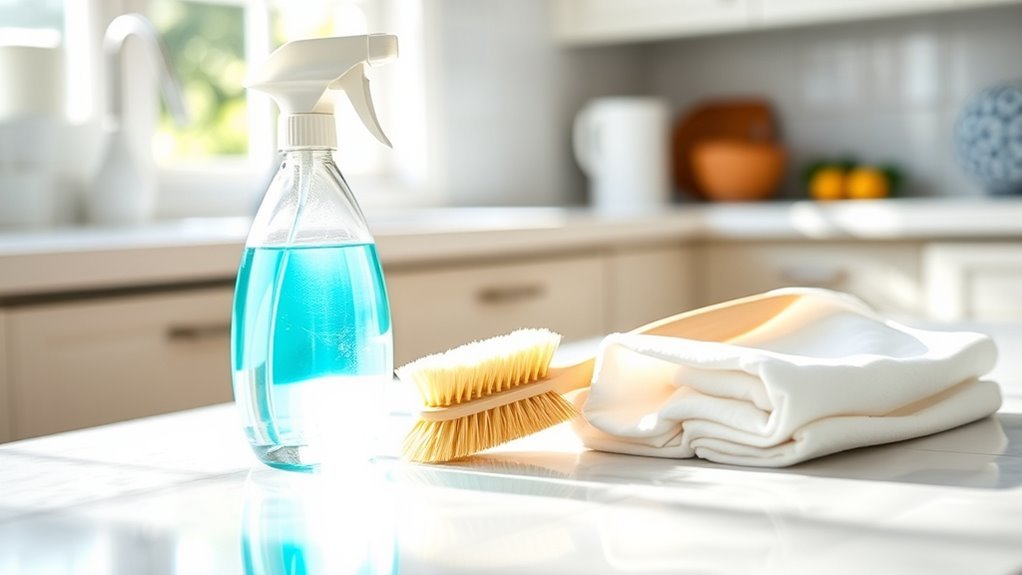 essential grout cleaning supplies