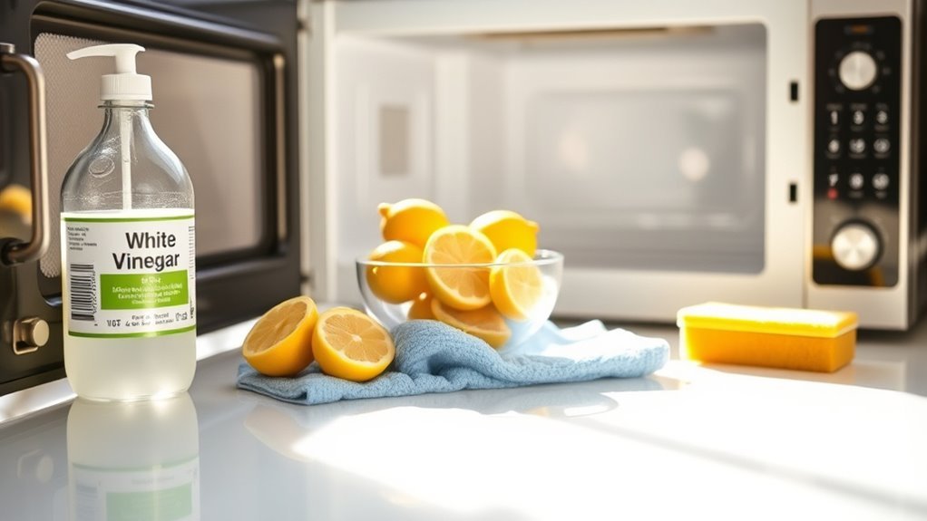 essential microwave cleaning supplies