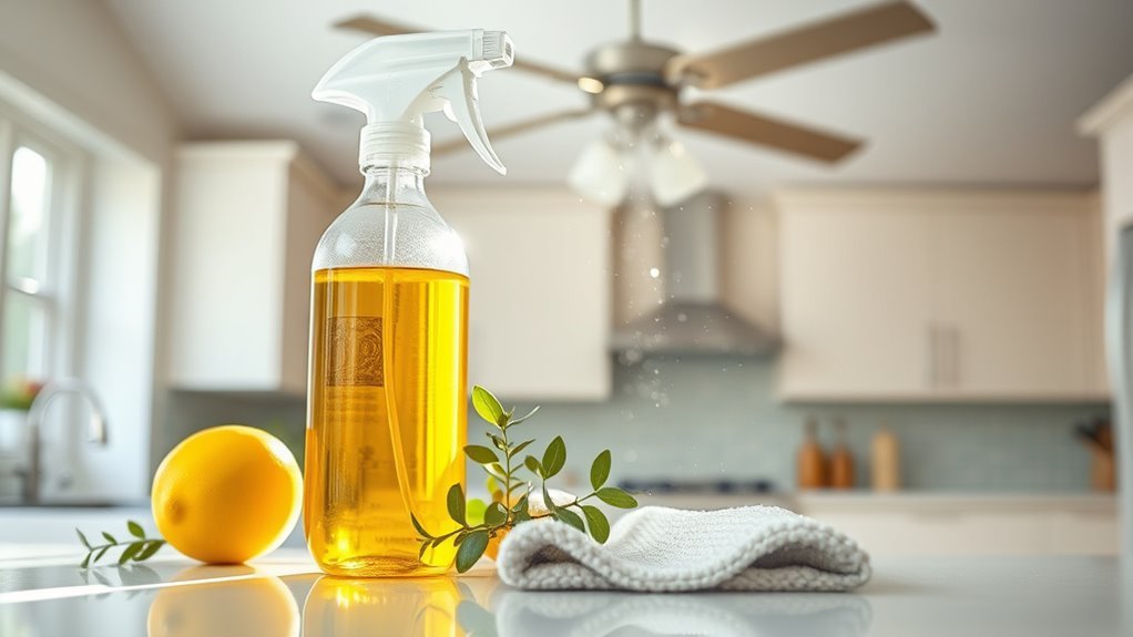 essential oil cleaning solution