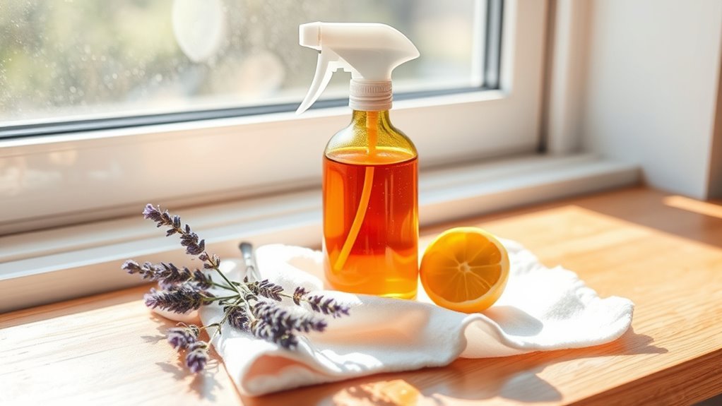 essential oil cleaning solution