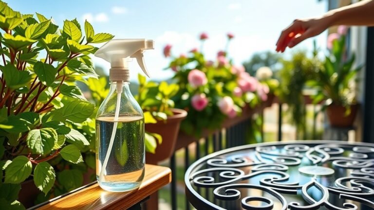 essential oils balcony cleaning