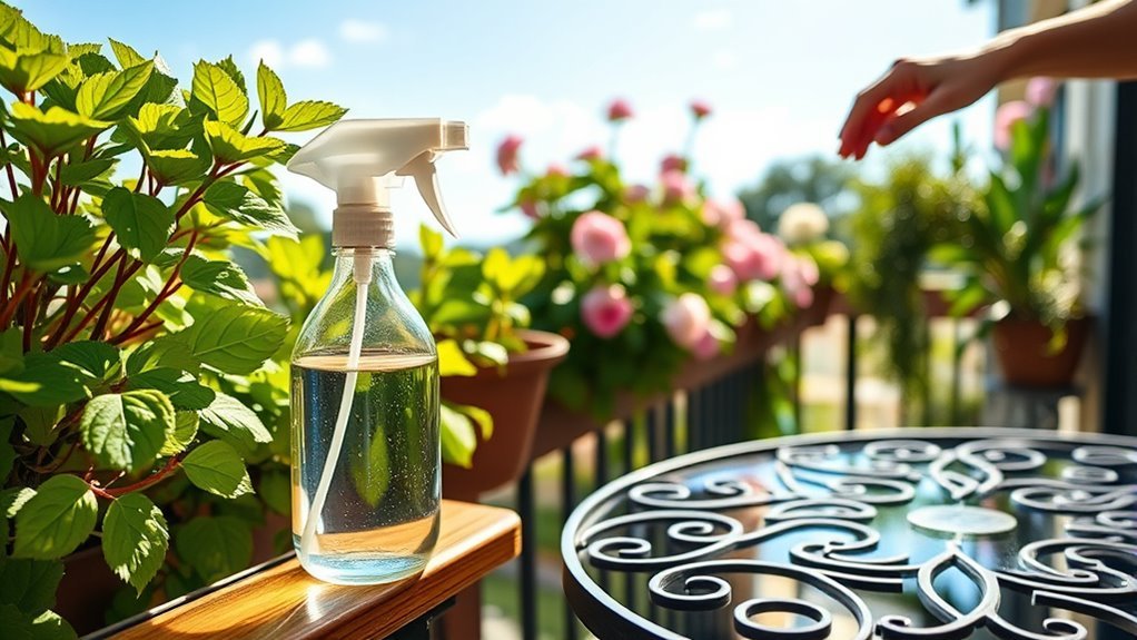 essential oils balcony cleaning