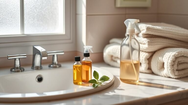 essential oils bathroom cleaning