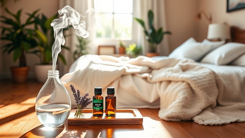 essential oils bedroom cleaning