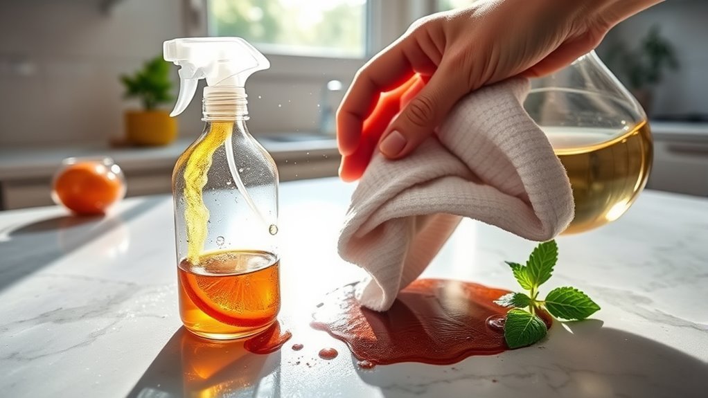 essential oils dissolve grease