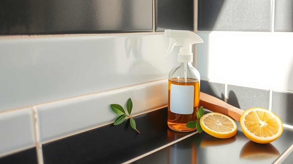 essential oils grout cleaning
