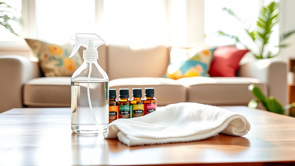 essential oils sofa cleaning