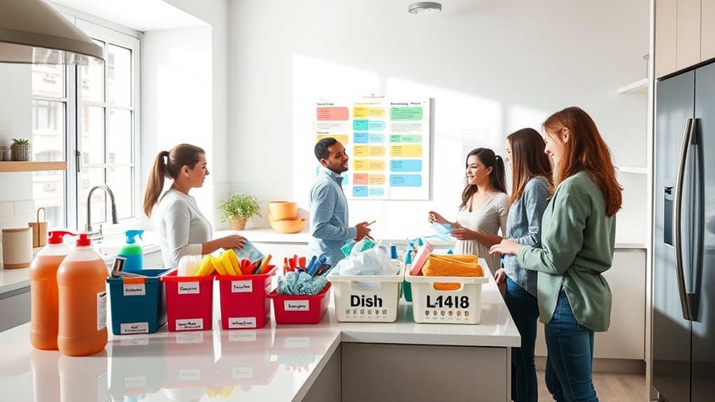 establish cleaning responsibilities collaboratively