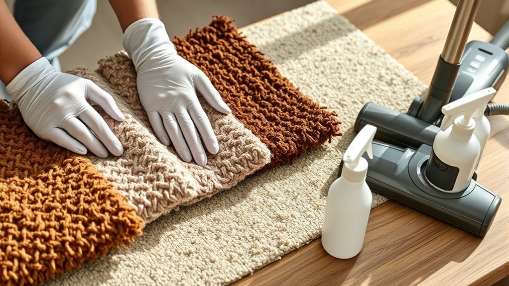 evaluate carpet fabric composition