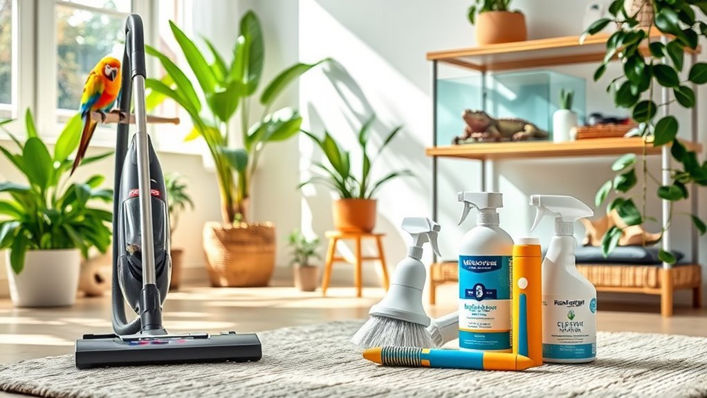 exotic pet cleaning requirements