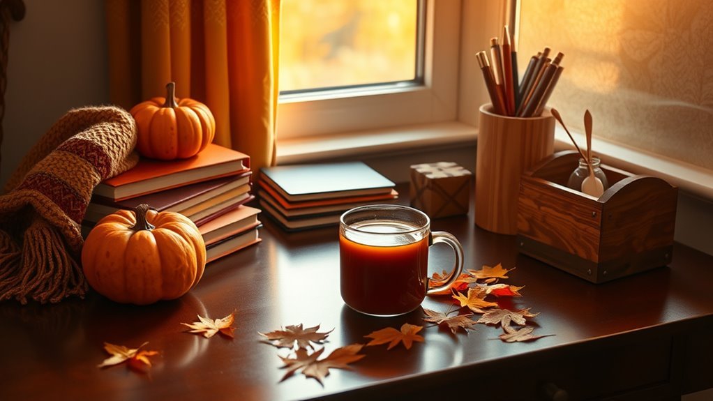 fall desk organization tips
