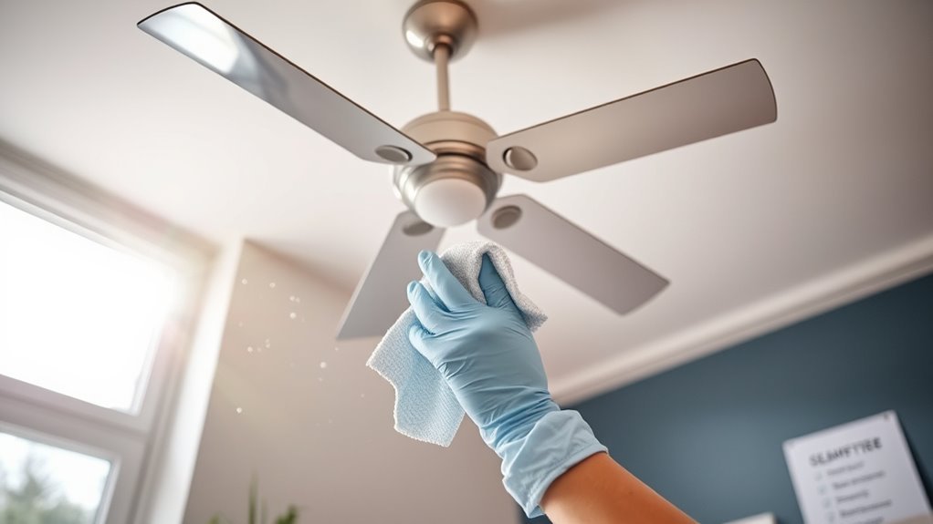 fan cleaning safety tips