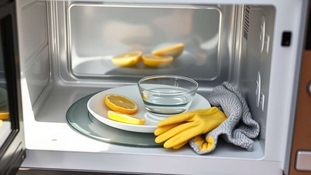 freshen microwave with techniques