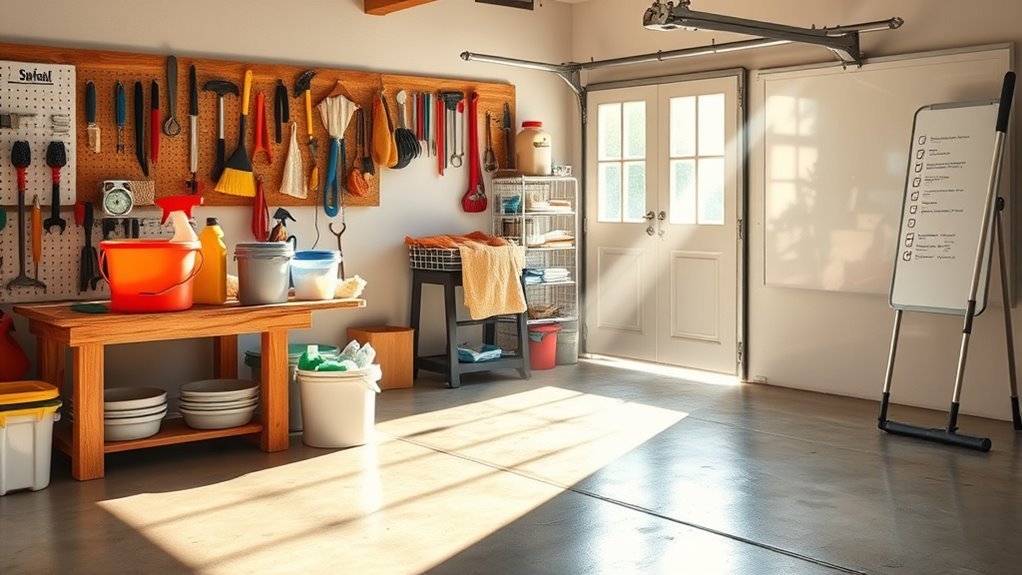 garage cleaning preparation tips