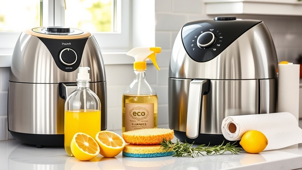 gather air fryer cleaning supplies