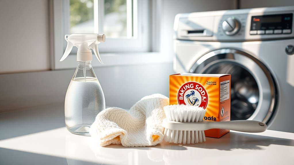 gather cleaning supplies efficiently
