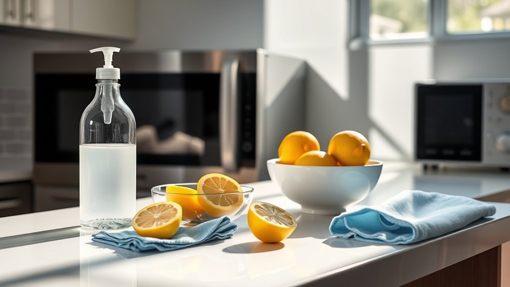 gather cleaning supplies efficiently