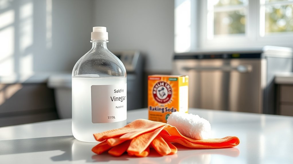 gather cleaning supplies first