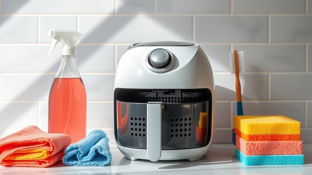 gather essential cleaning supplies