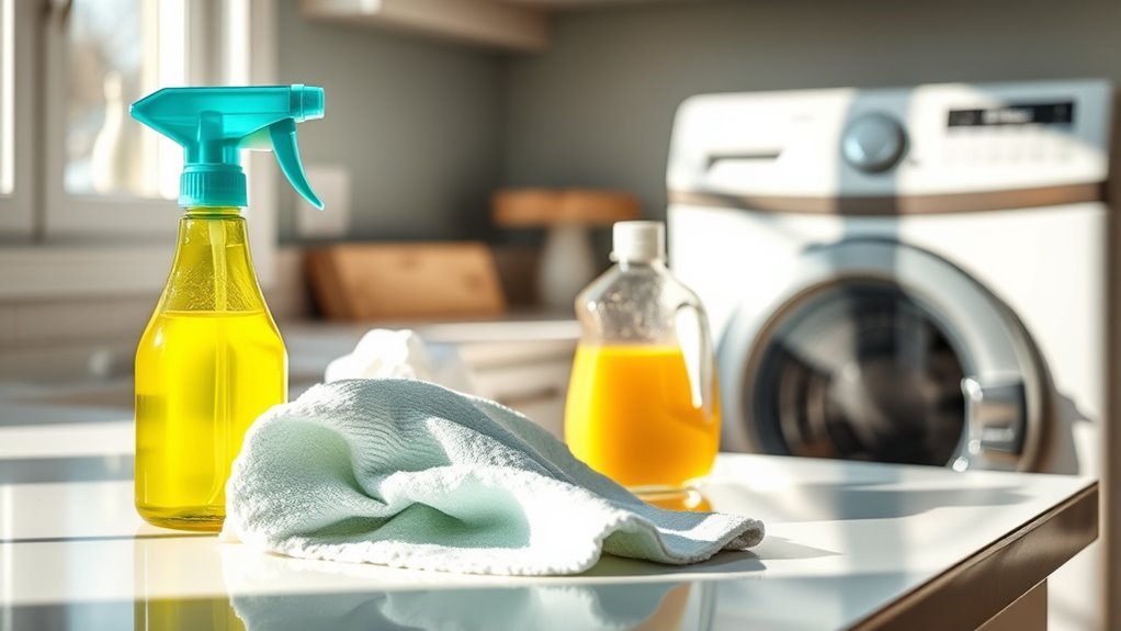 gather essential cleaning supplies