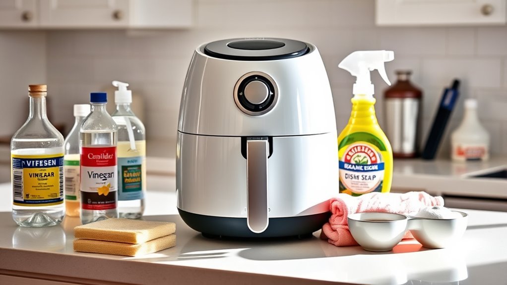 gather essential cleaning supplies