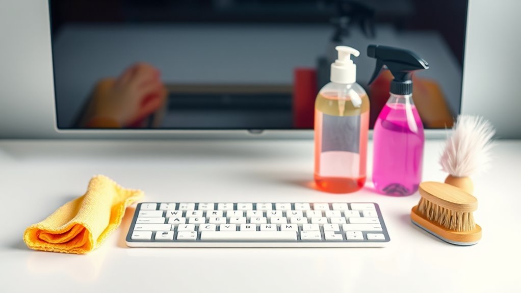 gather essential cleaning supplies