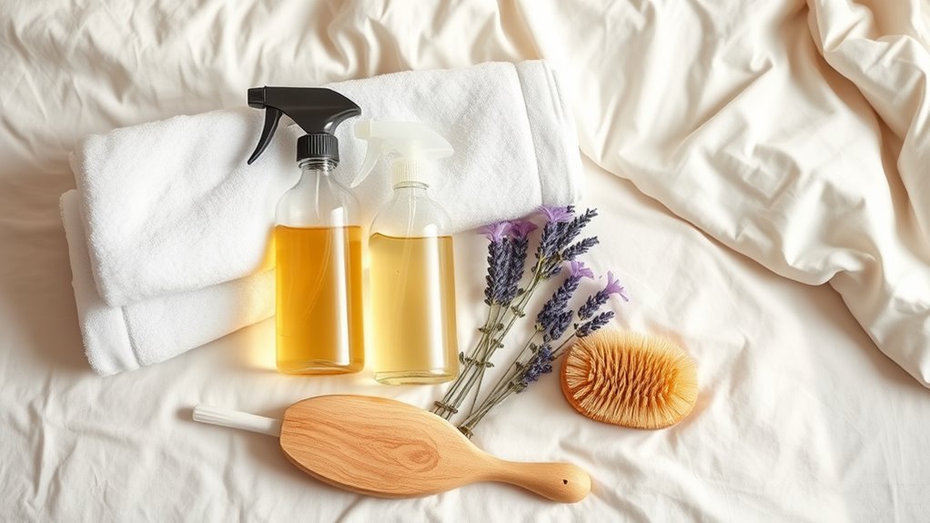 gather mattress cleaning supplies