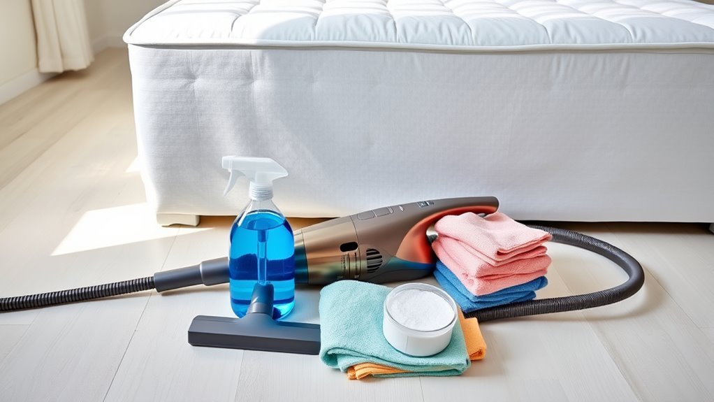 gather mattress cleaning supplies
