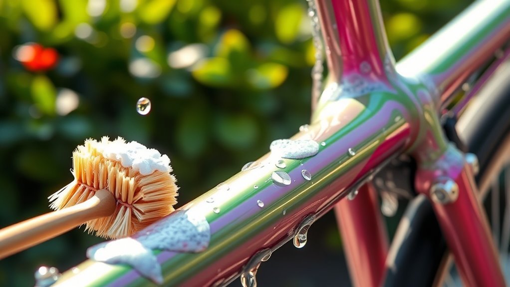 gentle bike frame cleaning