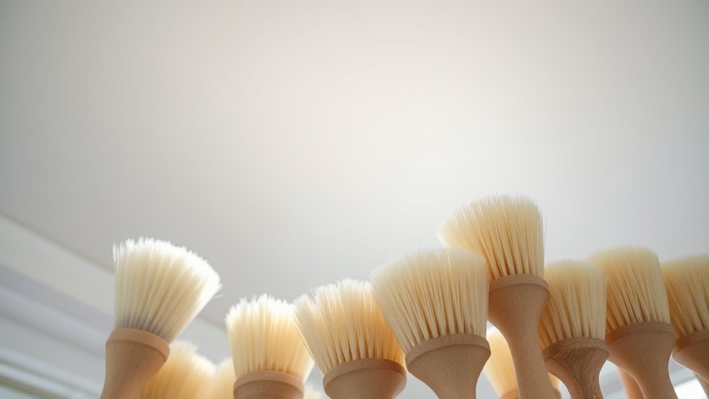 gentle cleaning brush selection