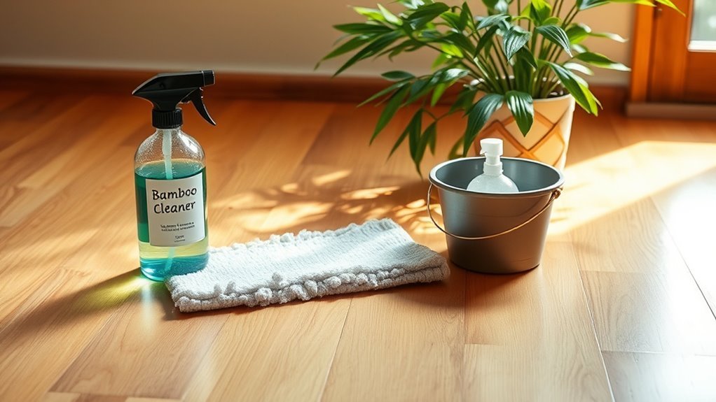 gentle cleaning for bamboo