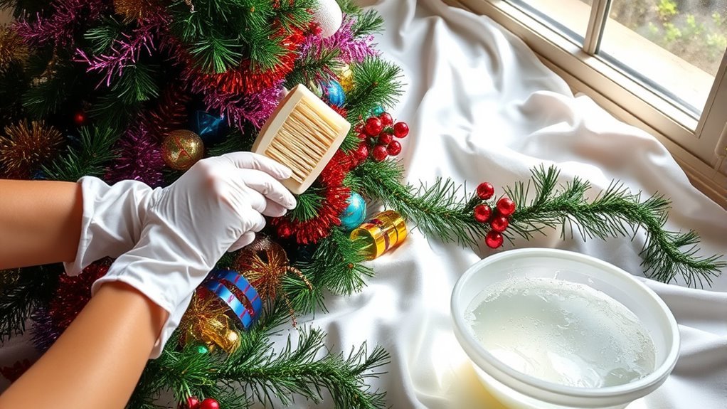 gentle cleaning for garland