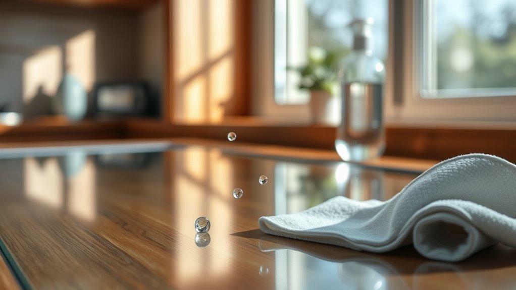 gentle cleaning for glass