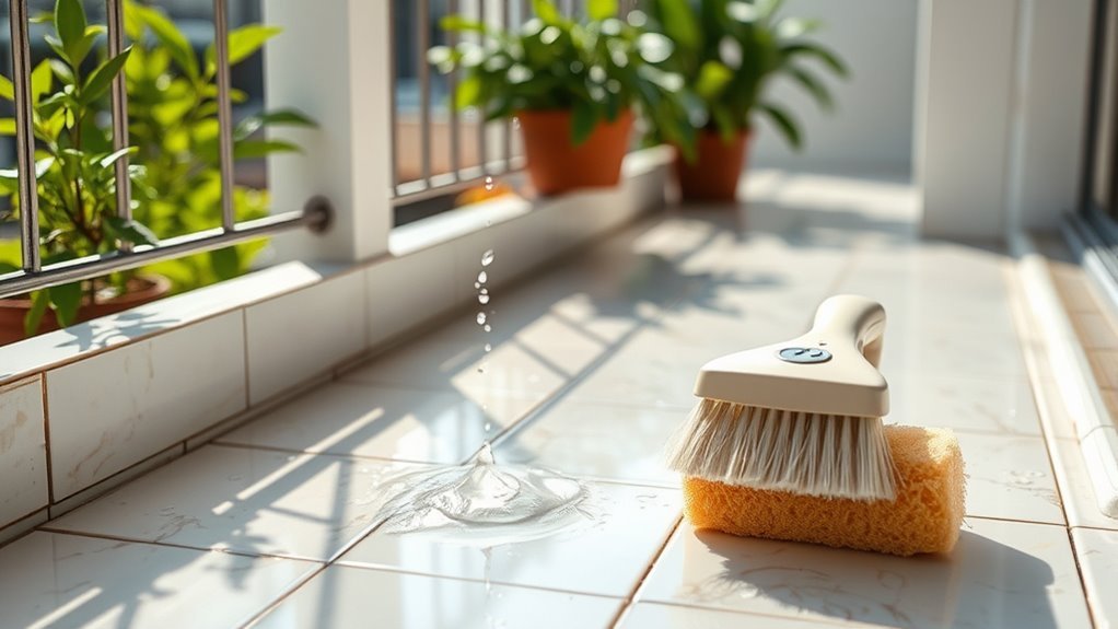 gentle cleaning for tiles