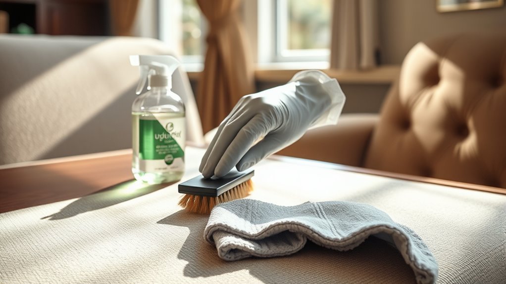 gentle cleaning for upholstery