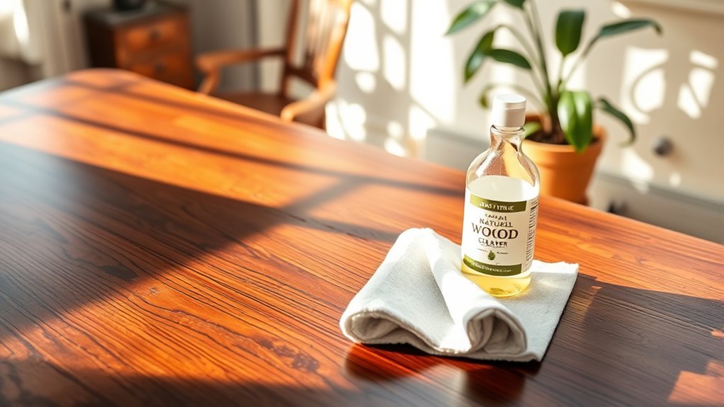 gentle cleaning for wood