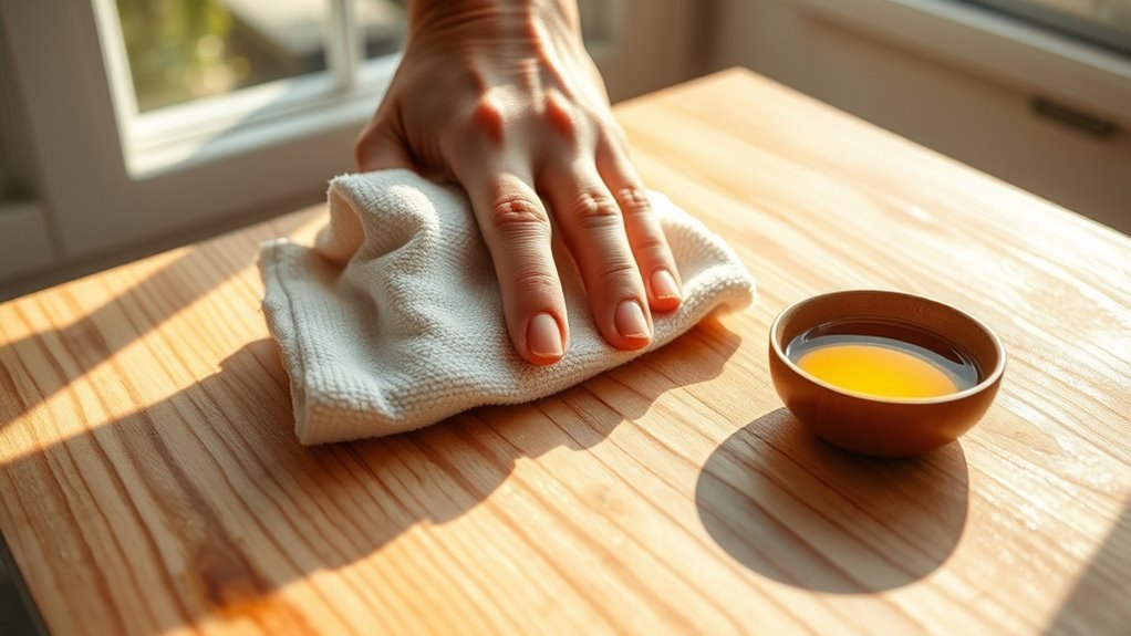 gentle cleaning for wood