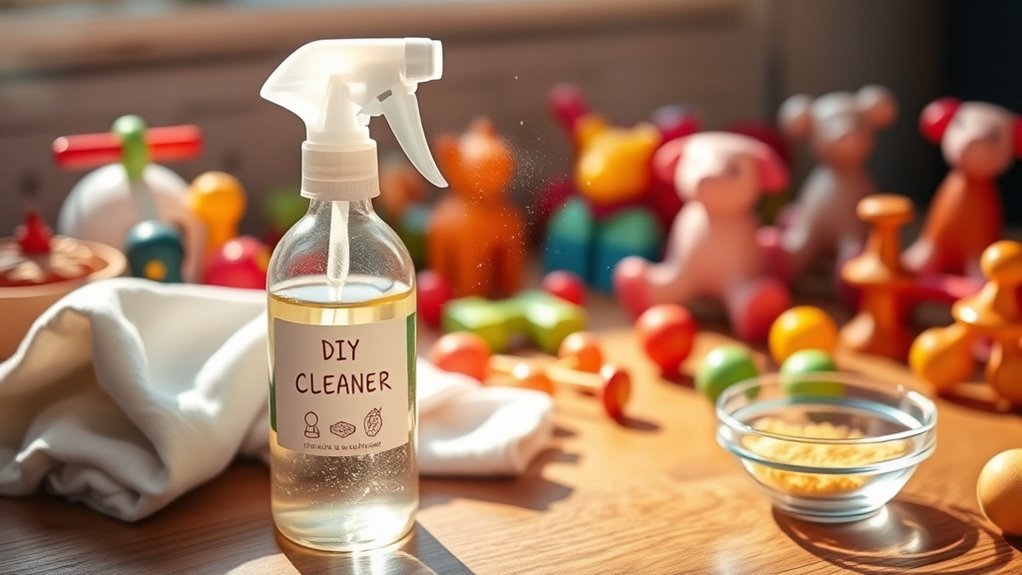 gentle cleaning for wooden toys
