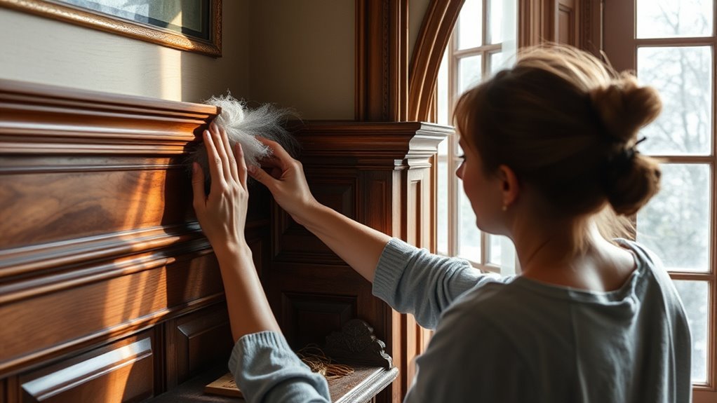 gentle cleaning for woodwork
