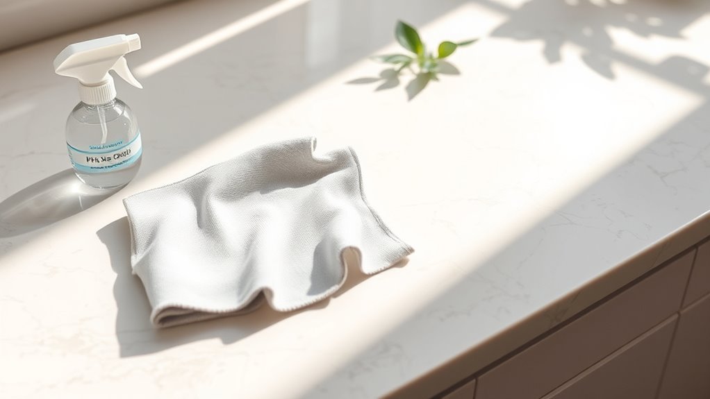 gentle cleaning preserves marble
