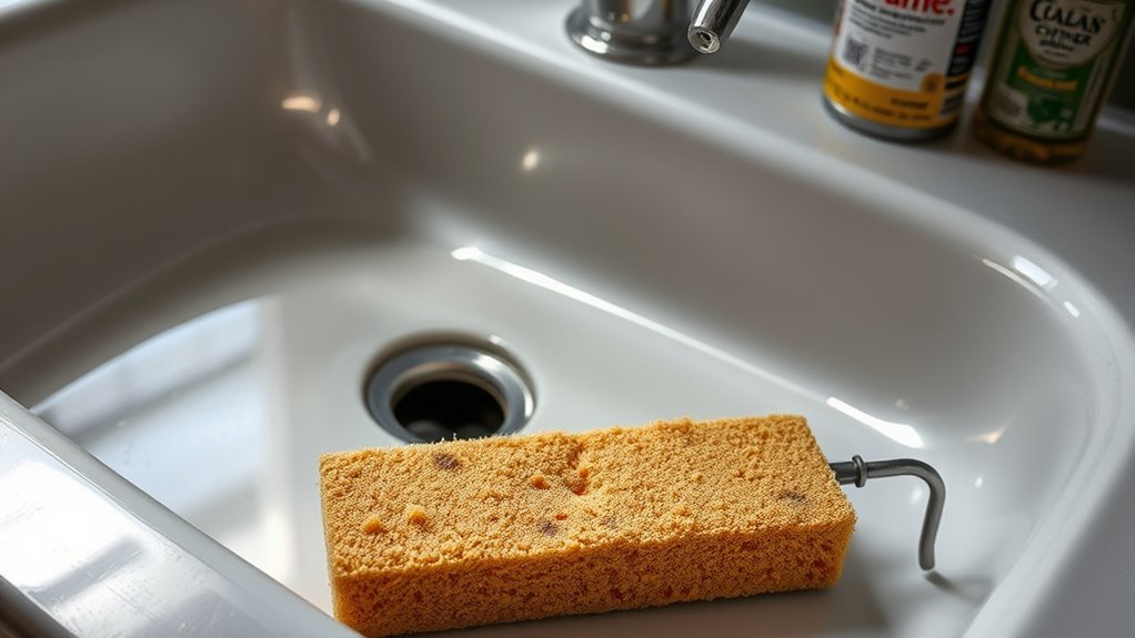 gentle cleaning preserves sinks