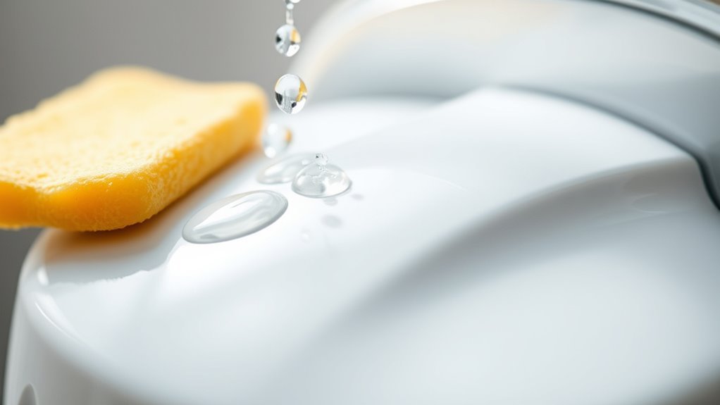 gentle detergent dispenser cleaning