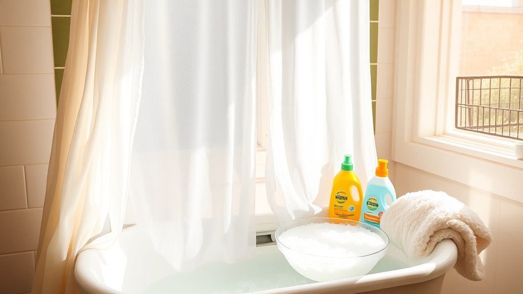 gentle detergents preserve curtains