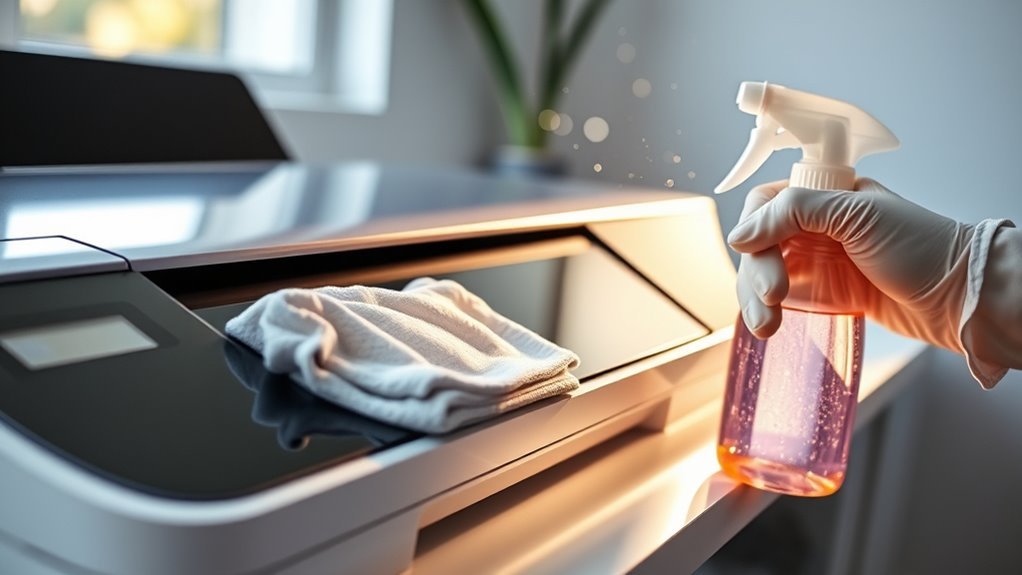 gentle microfiber cloth cleaning